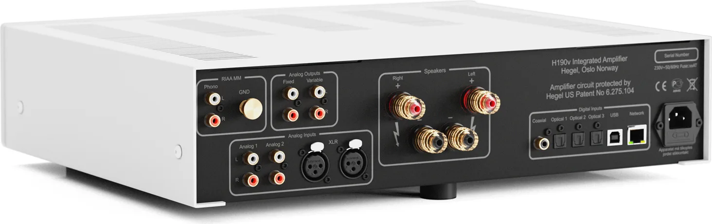 Hegel H190v Blanc Amplis hi-fi stéréo