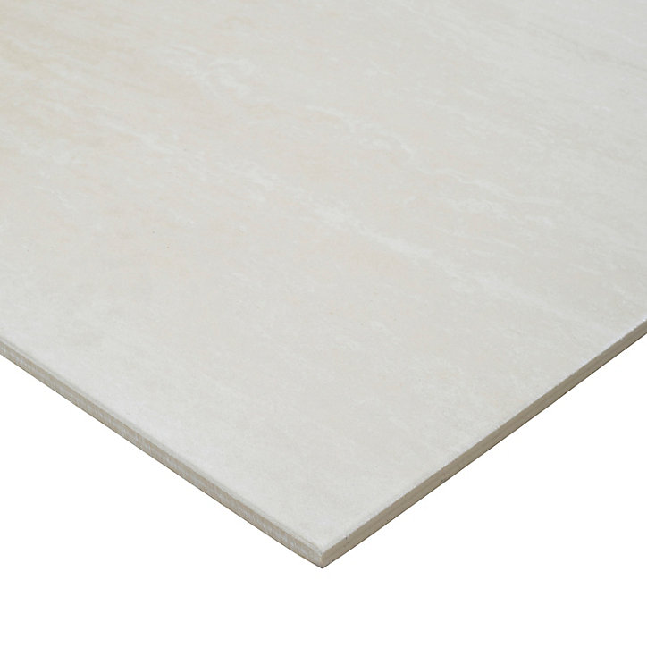 Carrelage sol beige 60 x 60 cm Soft Travertin