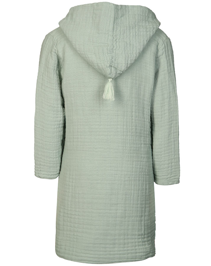 Bademantel MUSLIN in aqua
