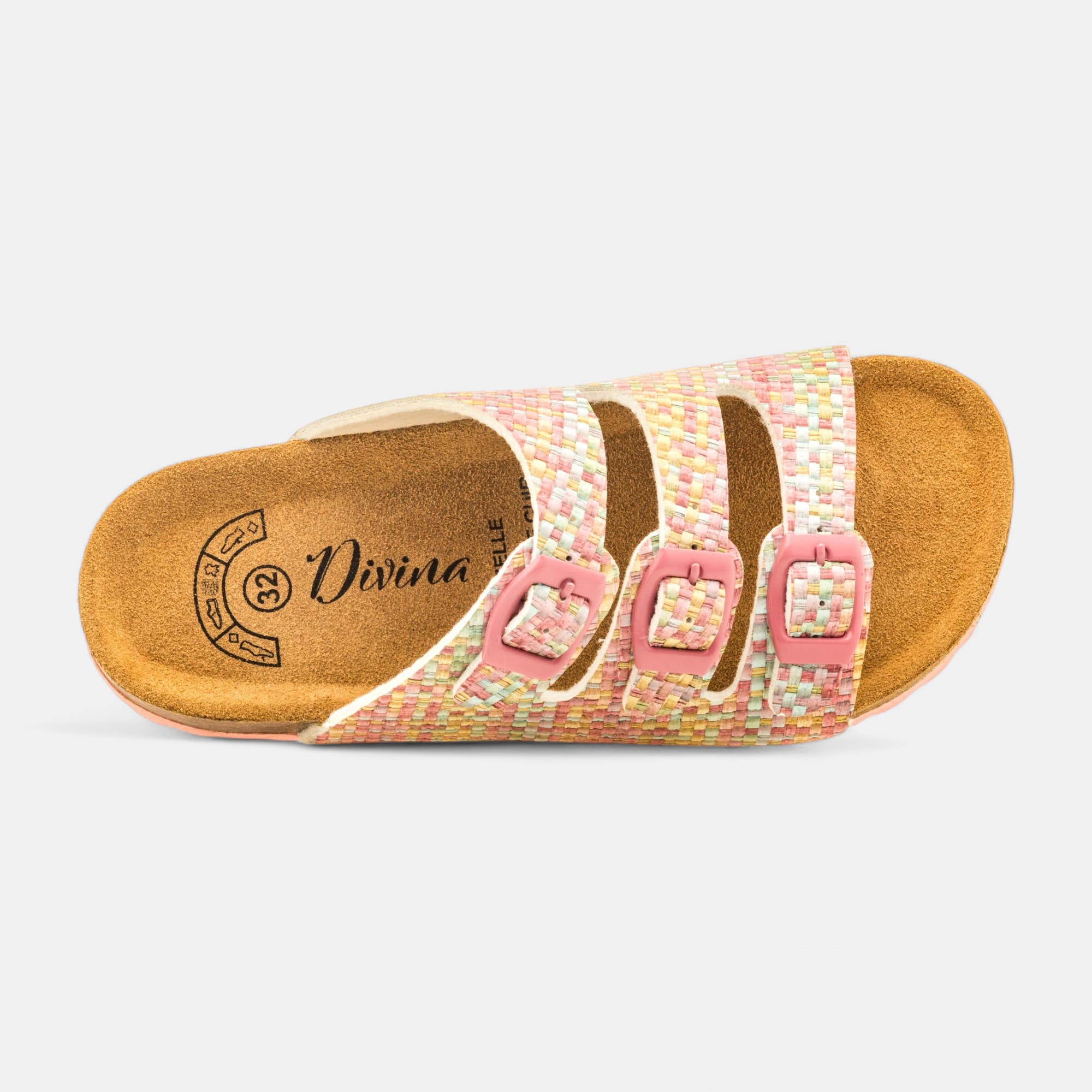Nu-pieds Fille rose