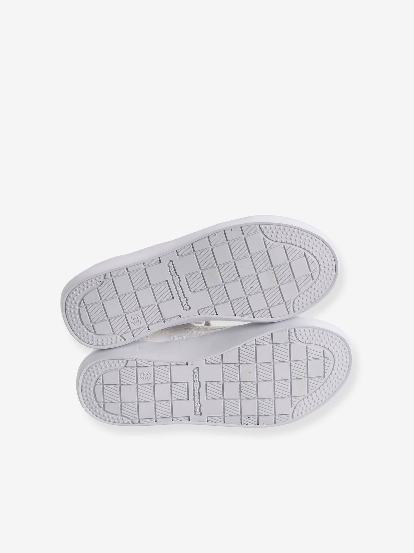 Sapatilhas de ballet de tecido branco para meninas
