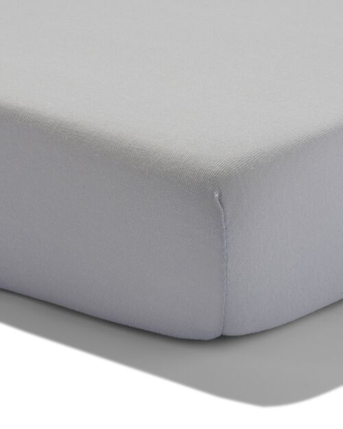 drap-housse pour surmatelas jersey 180x220 gris clair