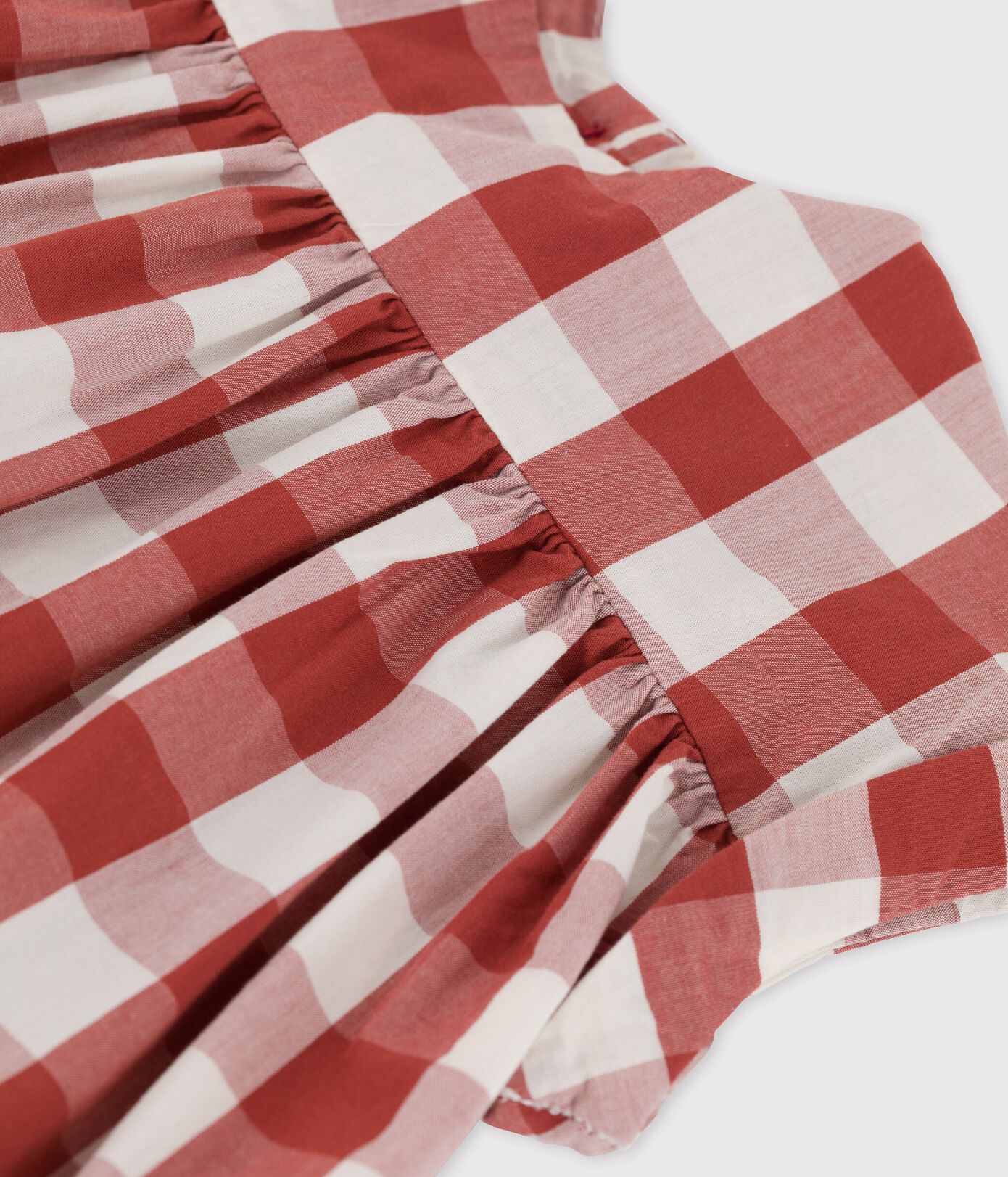 Robe en popeline vichy bébé