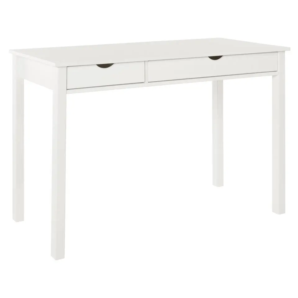 Gava - Bureau met 2 laden in grenen wit
