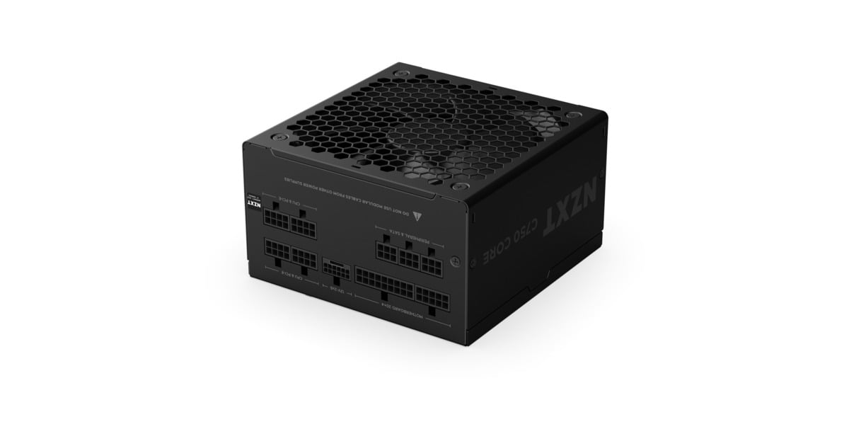 NZXTC750 Gold Core modulaire 750 watt voeding   (Zwart, 1x 12V-2x6, 2x PCIe)