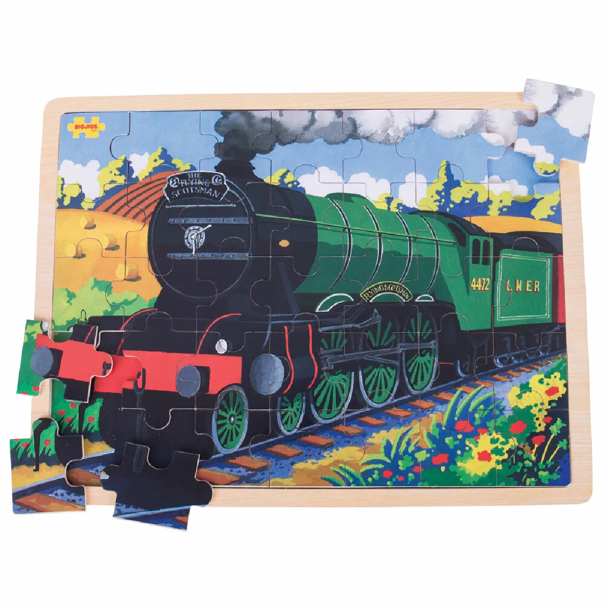 Puzzle Bigjigs Toys Flying Scotsman