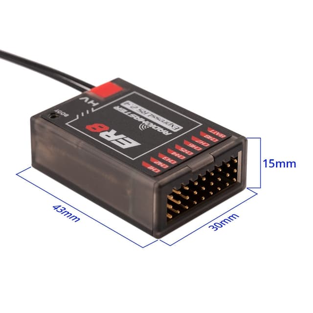 Radiomaster ELRS ER8 8ch PWM-modtager 2.4GHz