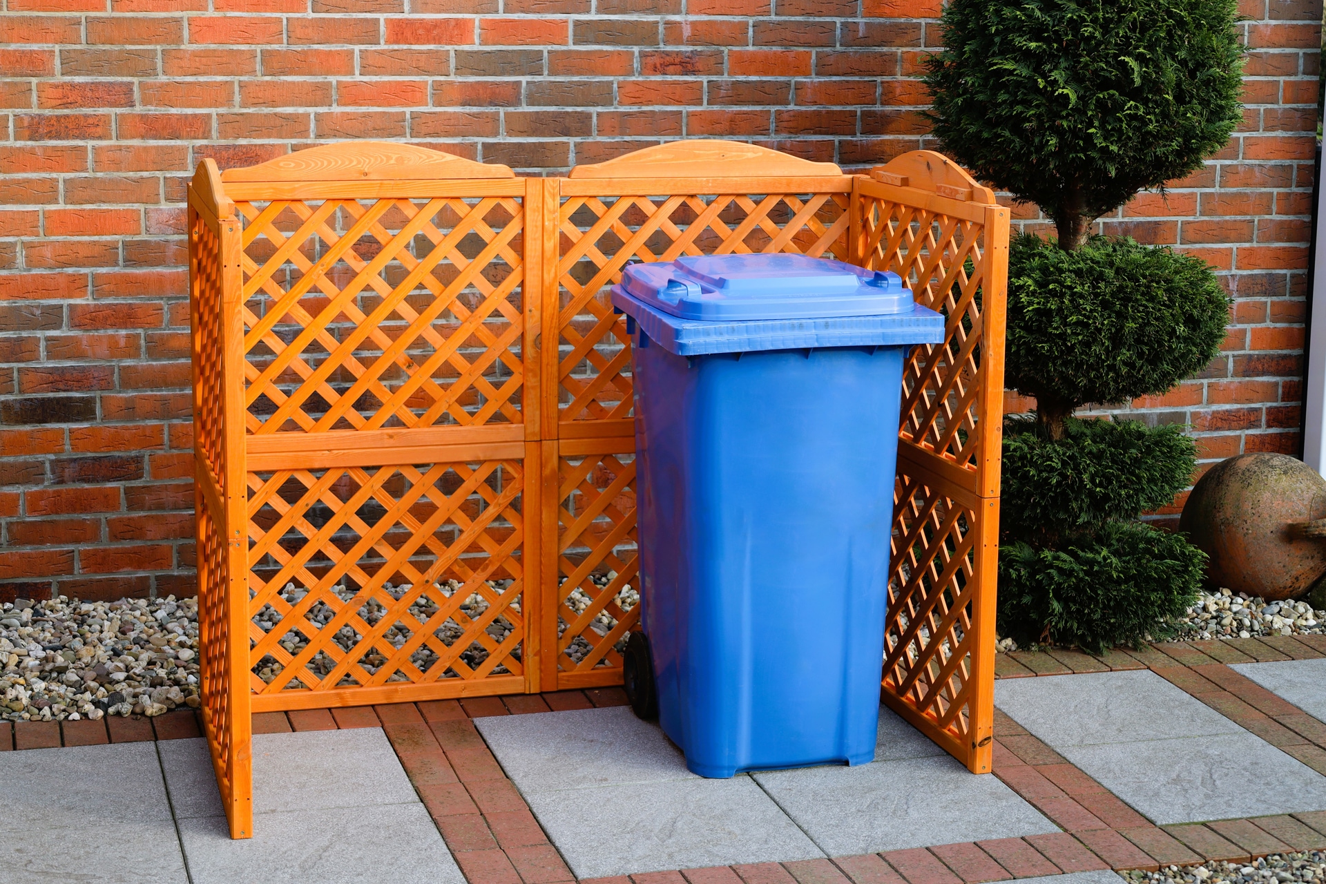 promadino Mülltonnenbox »Rex« Abtrennung,  für 2 x 240 l