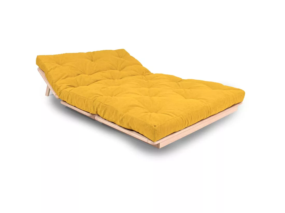 Canapé lit convertible futon layti Jaune