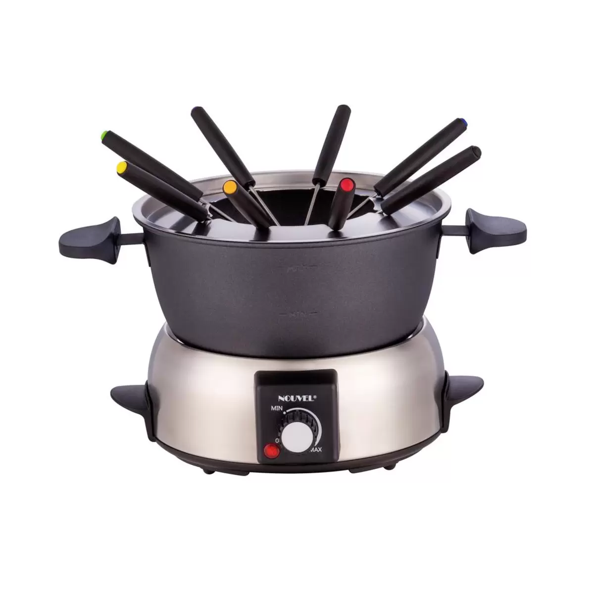 Elektr. Käsefondue-Set Shine Schwarz