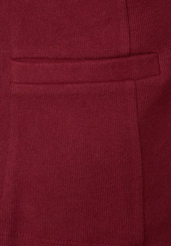 Basic Blazer mit Raffungen - rich brown