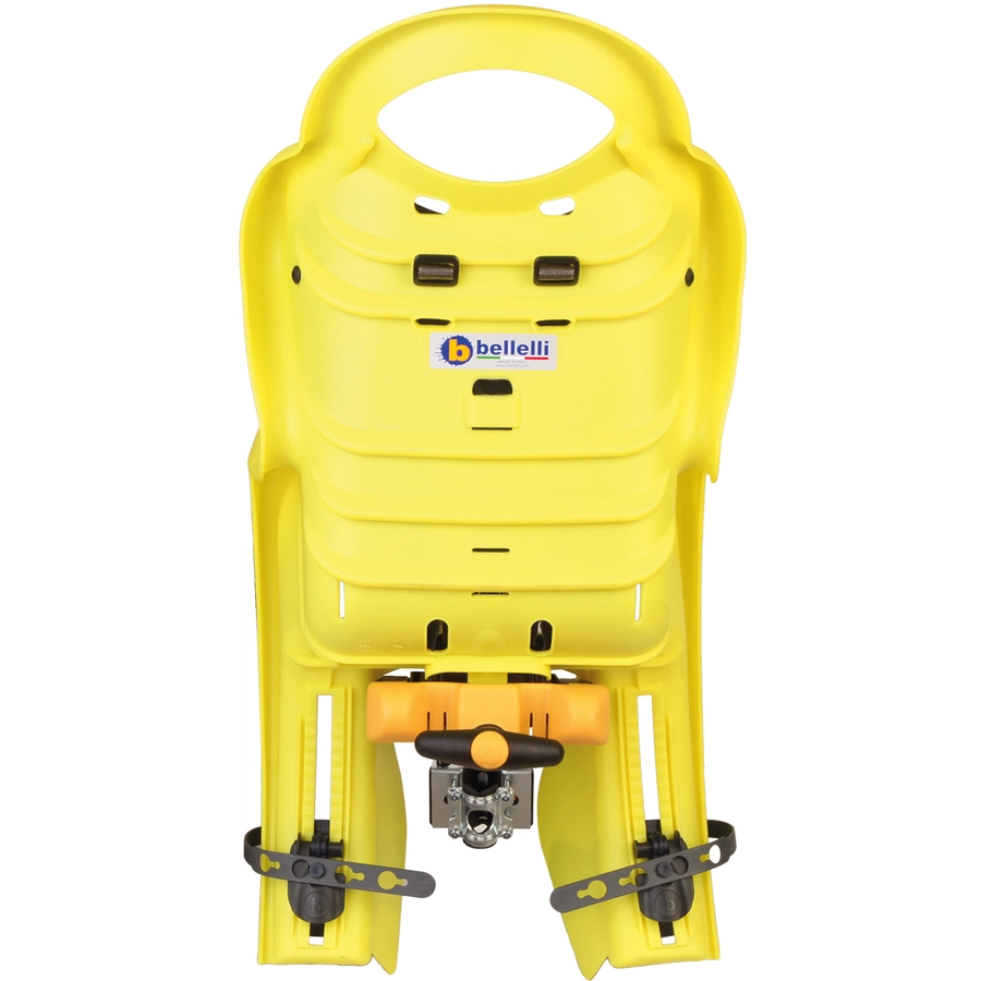 BELLELLI Kindersitz Fahrrad Mr Fox Reclining B-fix Frame mount Yellow HI VIZ