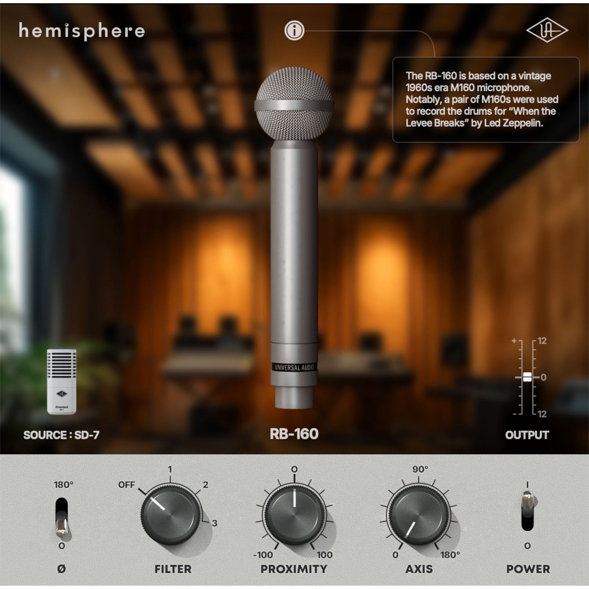 Universal Audio SD-7 dynamische instrumentmicrofoon