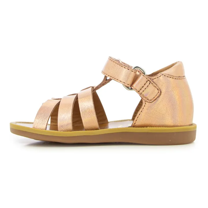Pom d'Api Sandales Poppy Strap | Cuivre