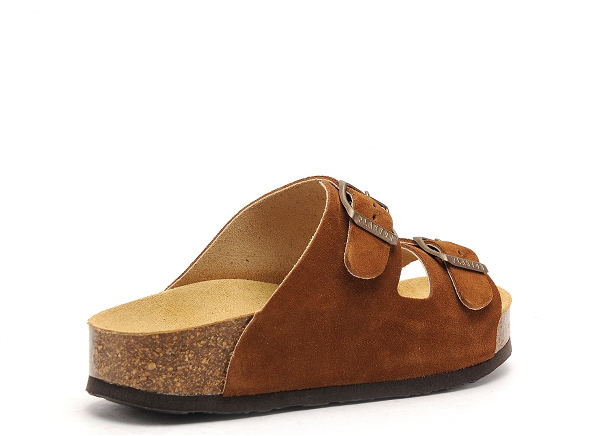 Plakton mules et sabots plats femme cp beta marron