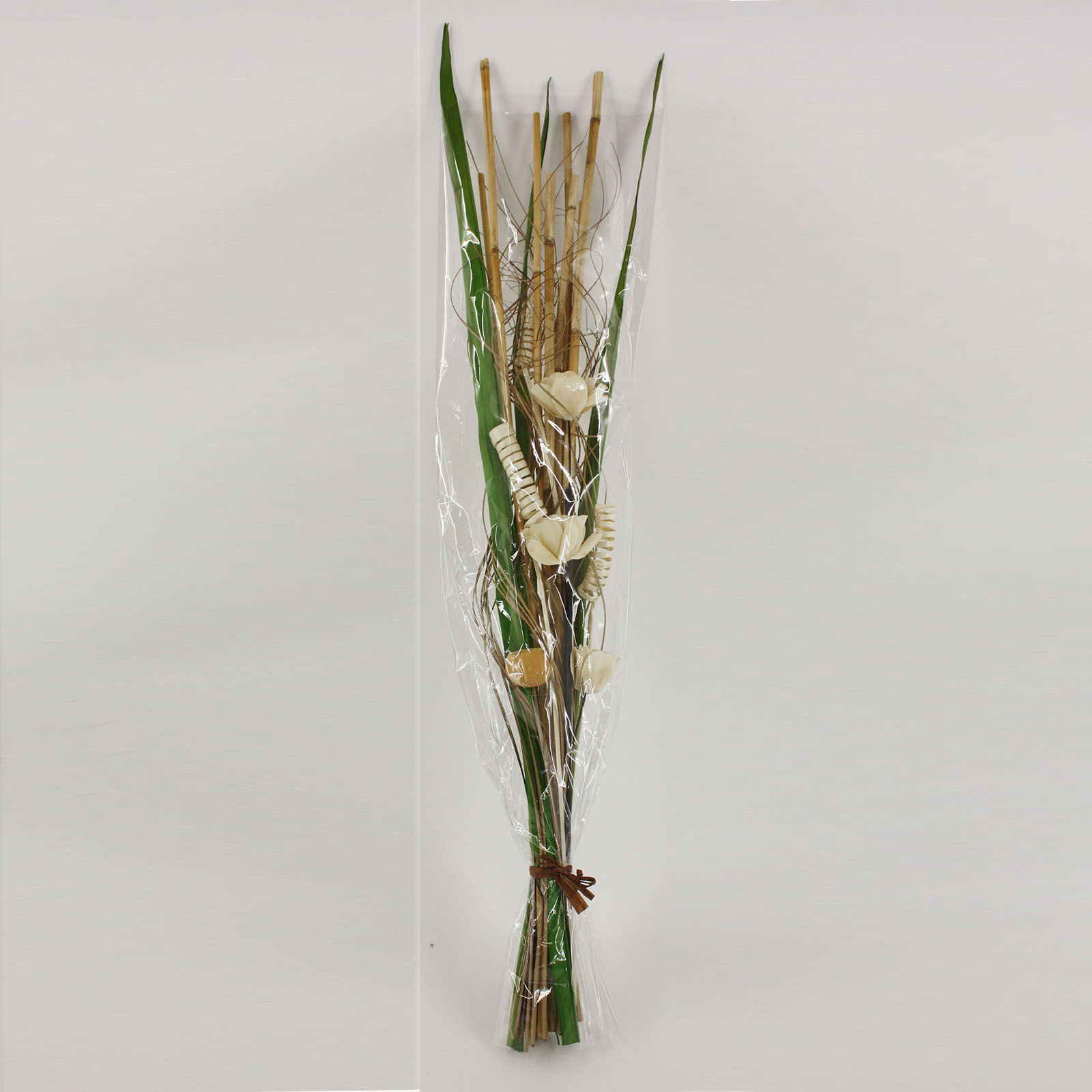 Deko-Strauch - grün-beige - 120 cm