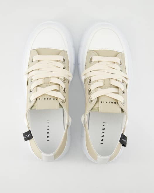 Inuikii Matilda Canvas Low Sneaker in Beige
