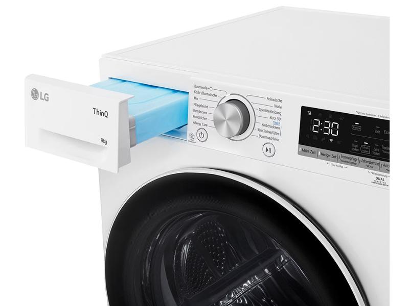 LG Wäschetrockner V9R09TC Rechts/Wechselbar Wärmepumpentrockner
