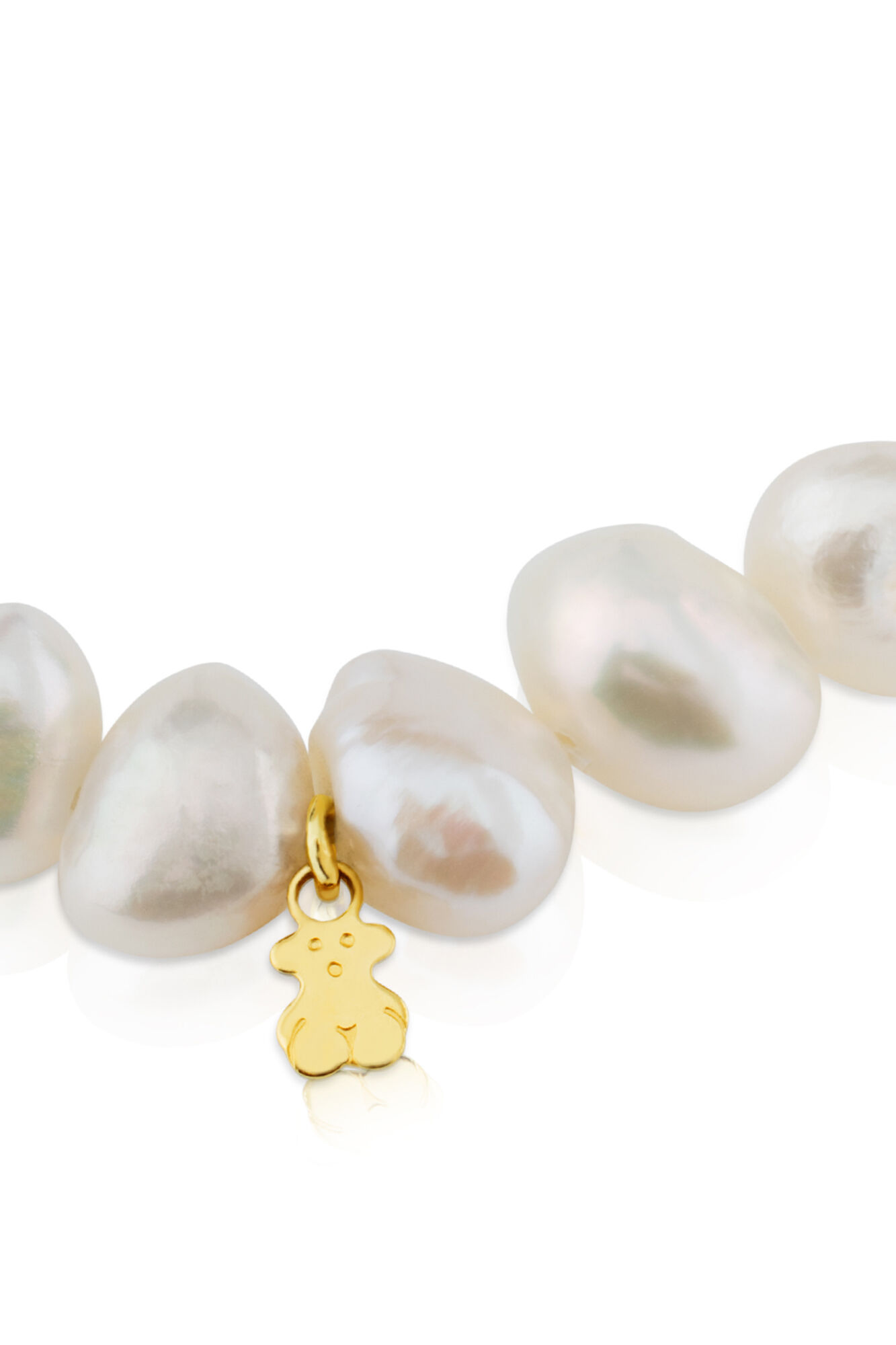 Pulseira Sweet Dolls com Pérolas Cultivadas e Ouro - Amarela