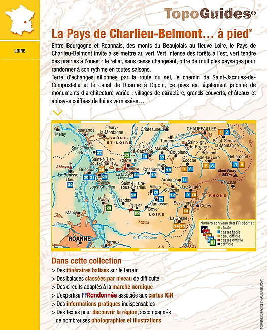 FFRP - P423 LE PAYS DE CHARLIEU BELMONT A PIED FFRP