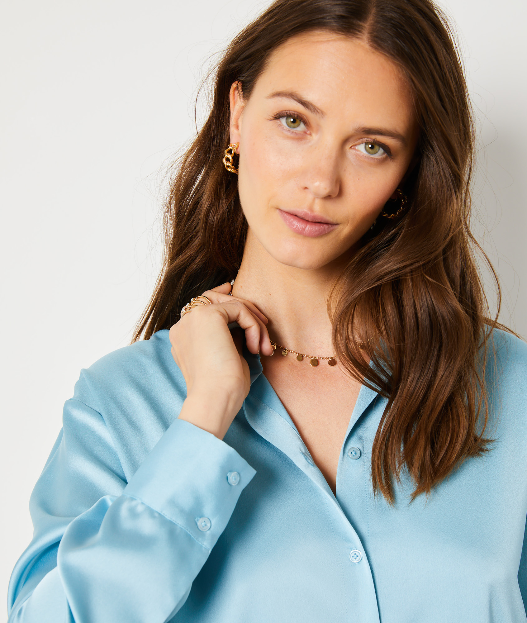 Chemise satinée