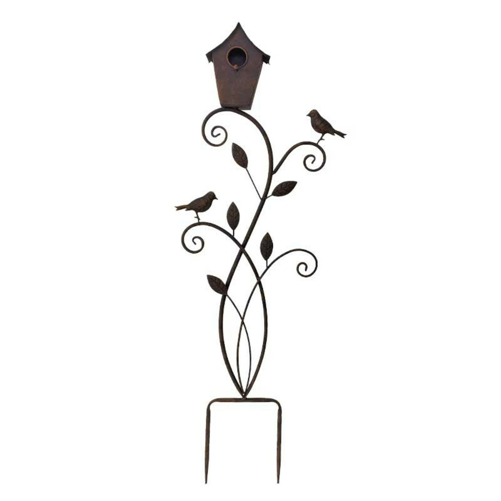 Nichoir oiseaux fer 32x11x105cm