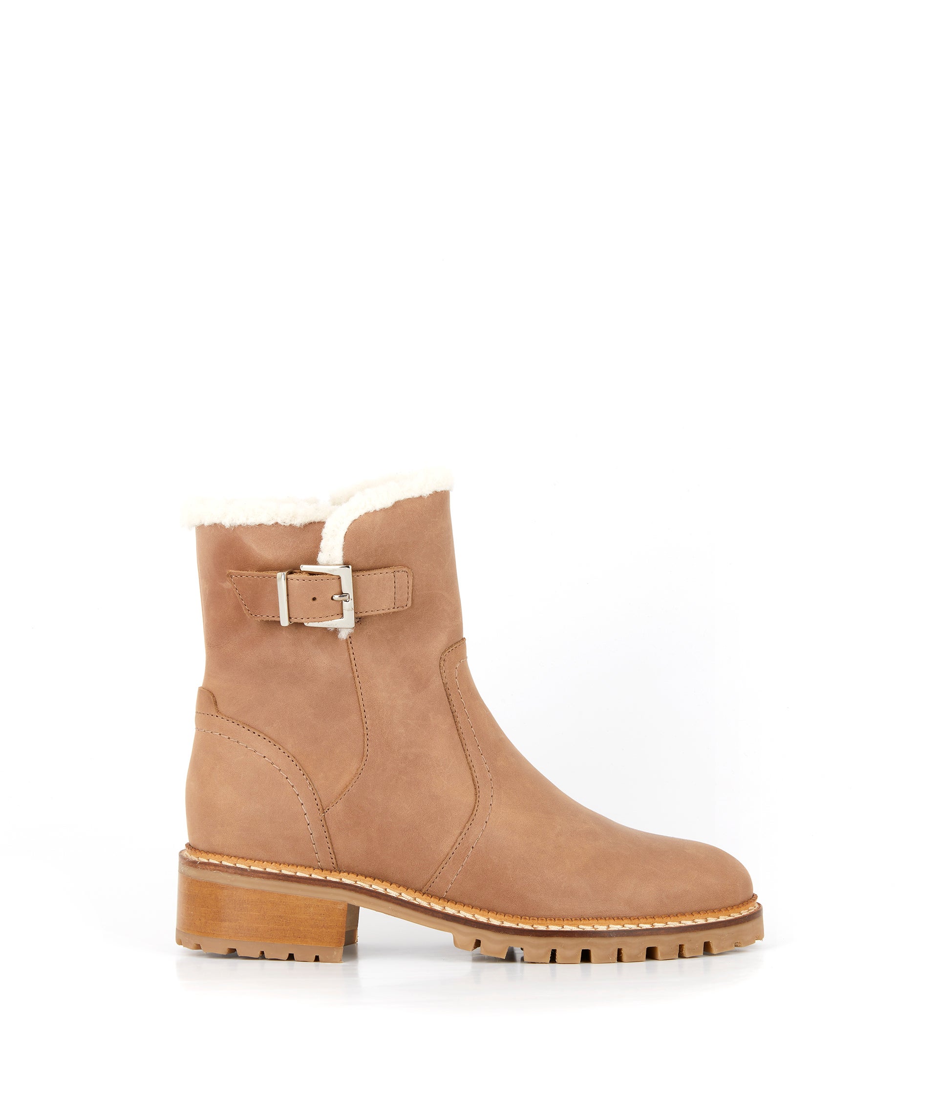 Boots fourrées beige Olga