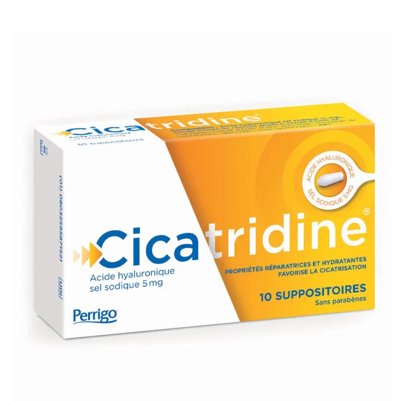 Suppositoires Cicatrisants A l'Acide Hyaluronique - Cicatridine - x10