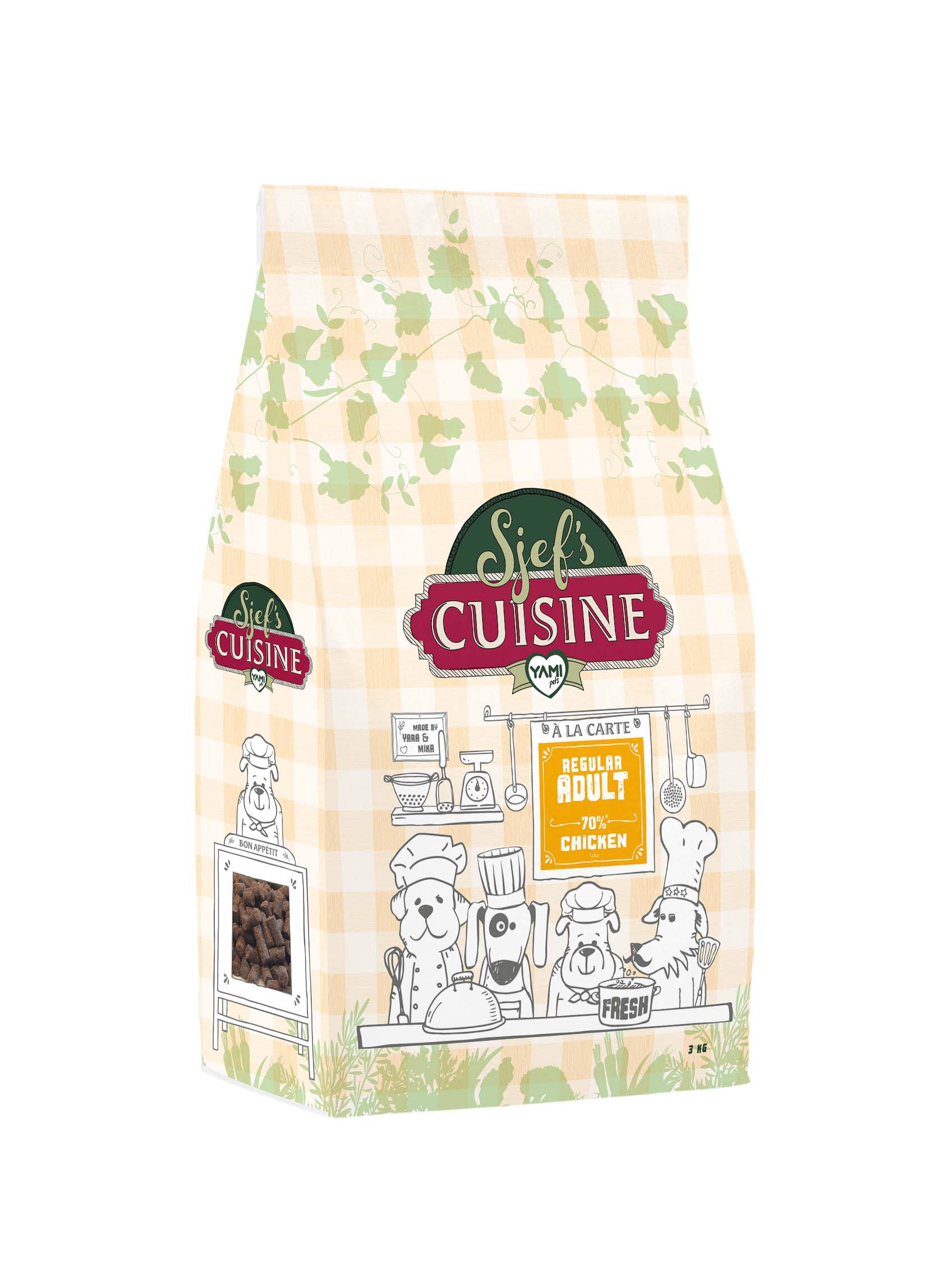 Sjef's Cuisine Regular Adult - Hondenvoer - 3 Kilogram - kip