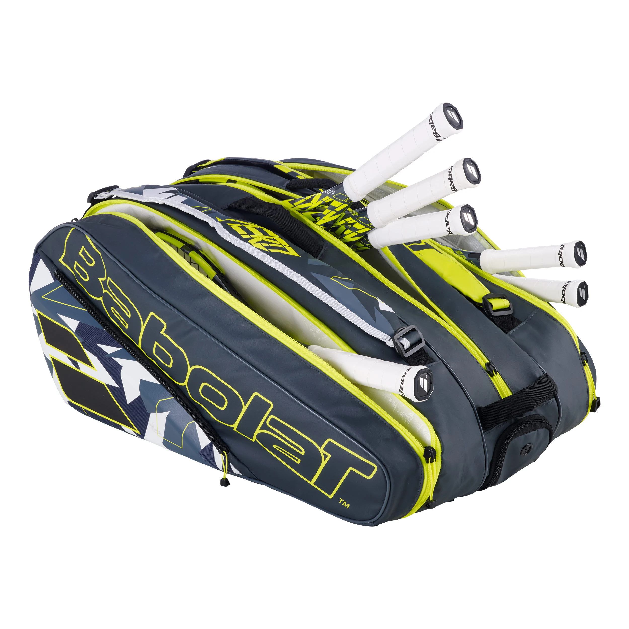 Babolat Pure Aero RH X 12 Housse De Raquette - Anthracite , Jaune