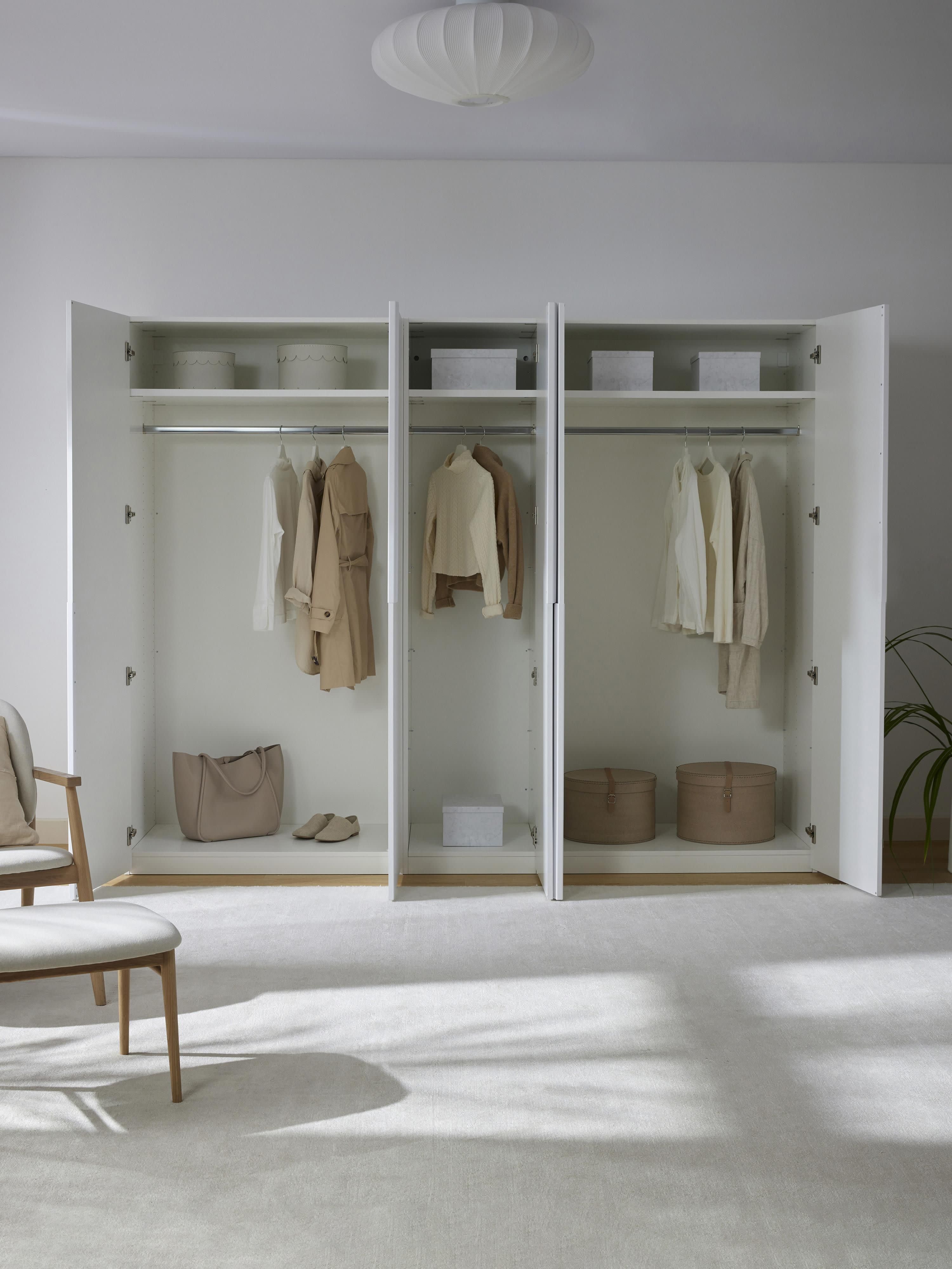 Modulaire draaideurkast Leon, 250 cm breed, in verschillende formaten