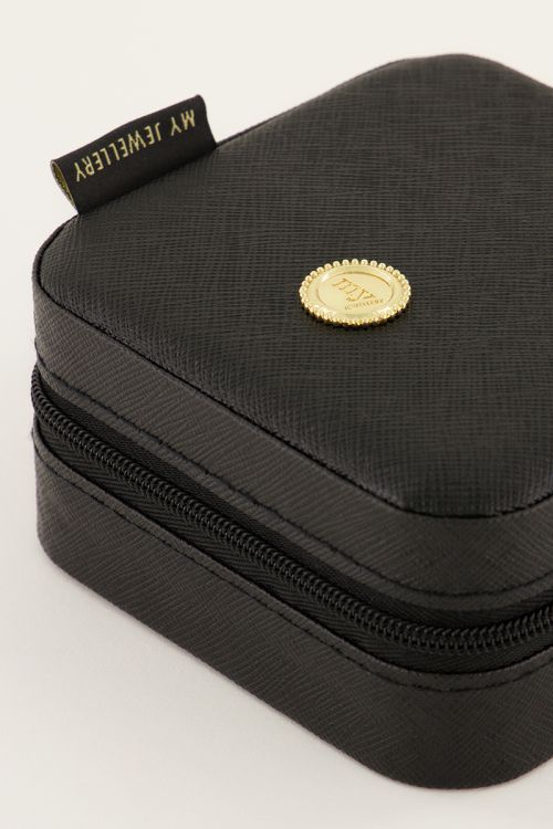 Zwart vierkant sieraden etui