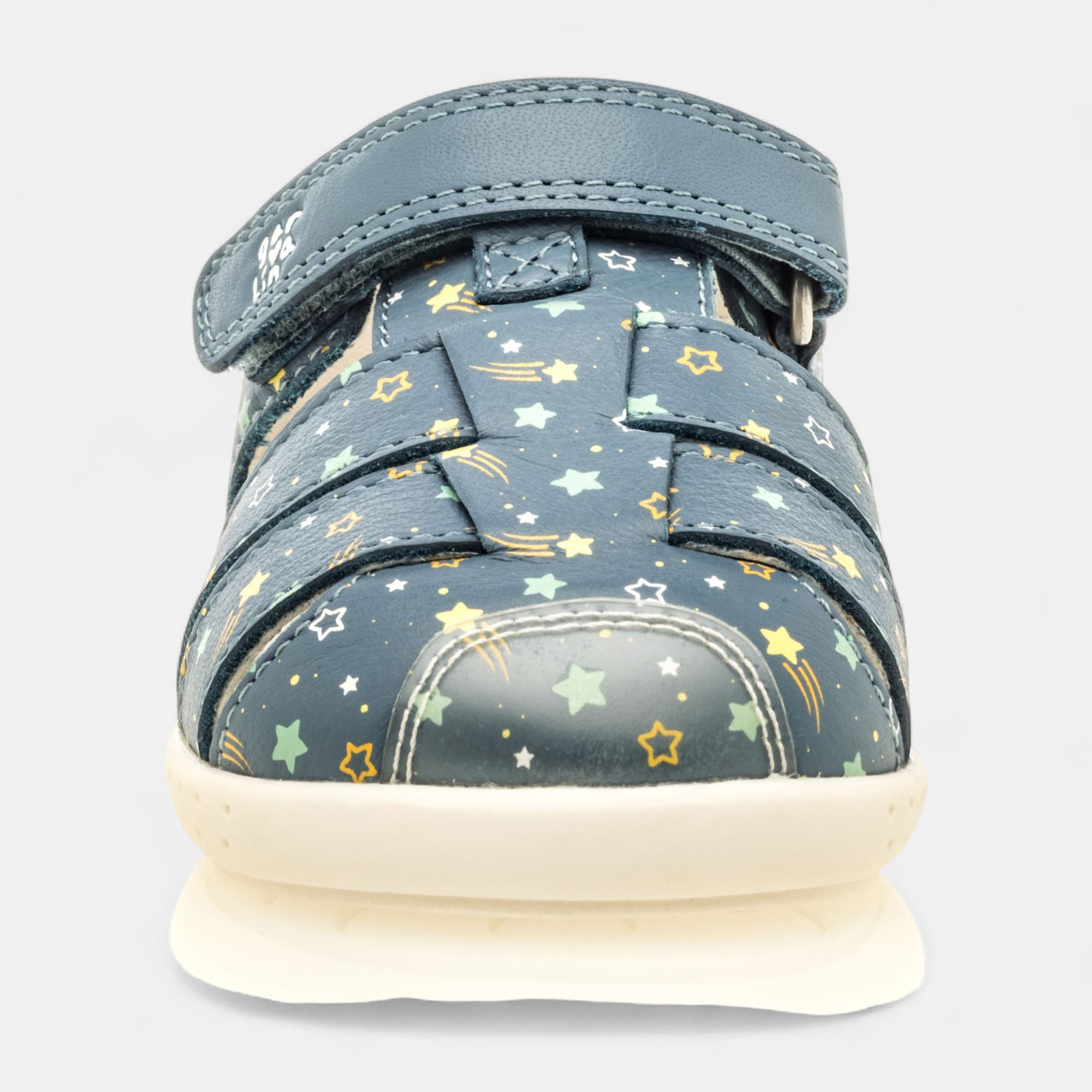 Sandales Bébé garçon en cuir bleu