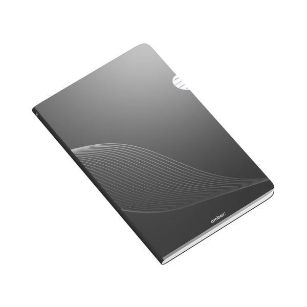 Ambar Caderno Agrafado Ambar A4 Pautado PP 48Fls Preto