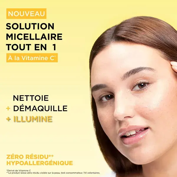 Garnier SkinActive Solução Micelar Tudo-em-1 Vitamina C Pele Opaca 400ml