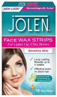 Jolen Face Wax Strips 16ST
