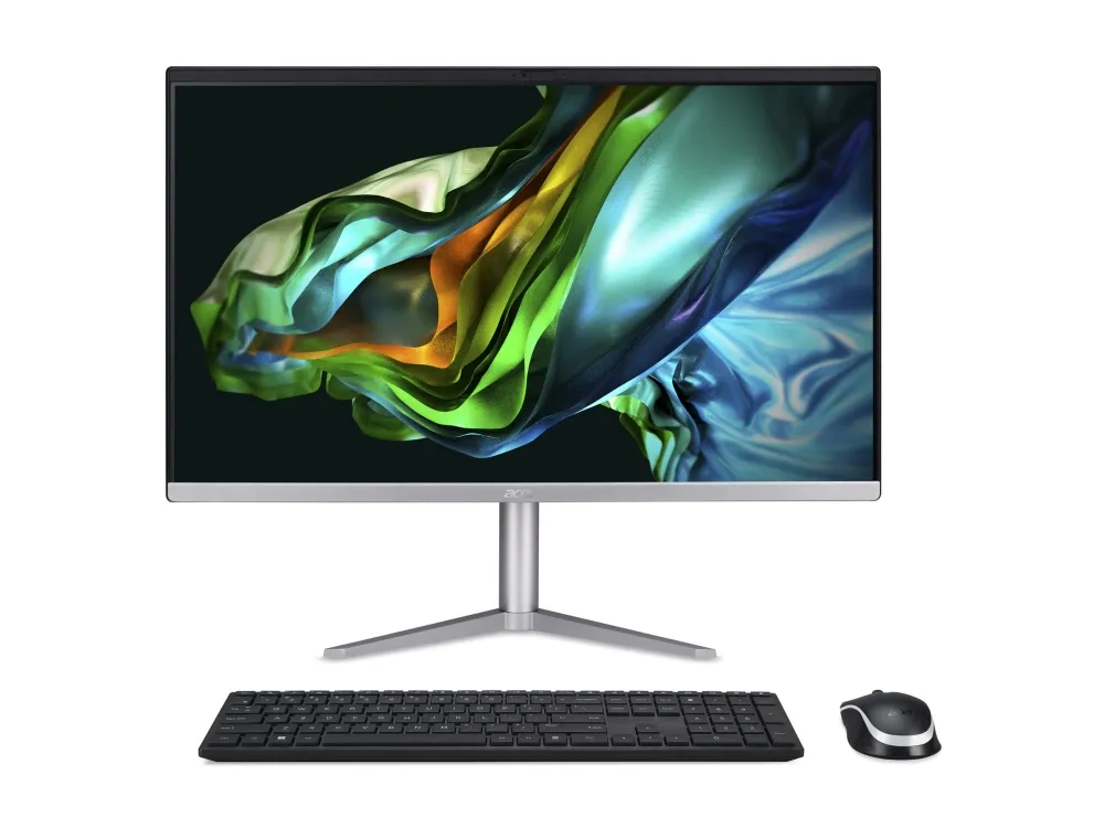Acer Aspire C 24 C24-1300 - Alt-i-én Ryzen 3 7320U / op til 4.1 GHz - RAM 8 GB - SSD 256 GB - Radeon 610M - IEEE 802.11ax (Wi-Fi 6E), Bluetooth, Gigabit Ethernet - Win 11 Home - skærm: LED 23.8
