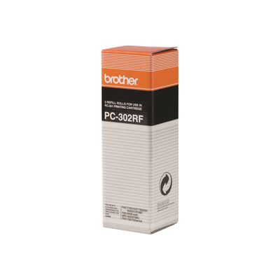 Brother PC302RF - Pack de 2 - noir - ruban d'impression original