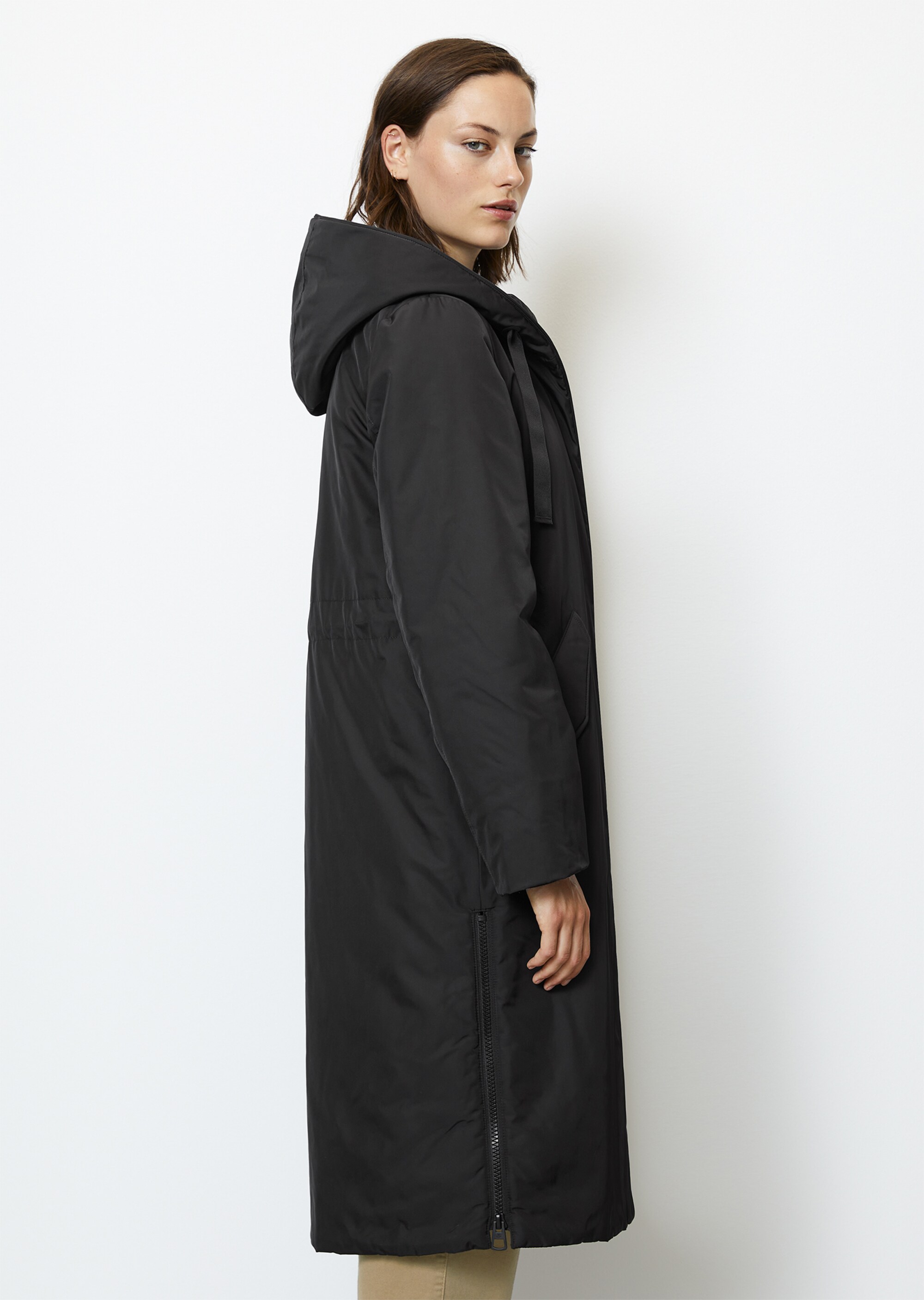 Wattierter Parka regularaus recyeltem Polyester-Twill WR