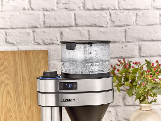 Severin Kaffemaskine m. termokande Steel