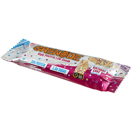 Proteinbar m. hvid chokolade og drys