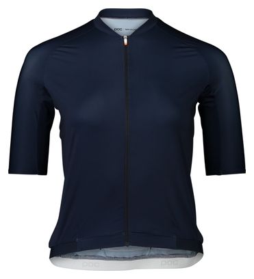 Maillot Manches Courtes Femme Poc Pristine Turmaline Bleu Marine