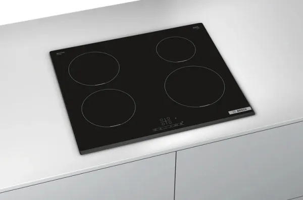 Bosch Serie | 4 PIE631BB5E - Induktions kogeplade - 4 plader - Niche - bredde: 56 cm - dybde: 49 cm - rammeløs, - facet - sort