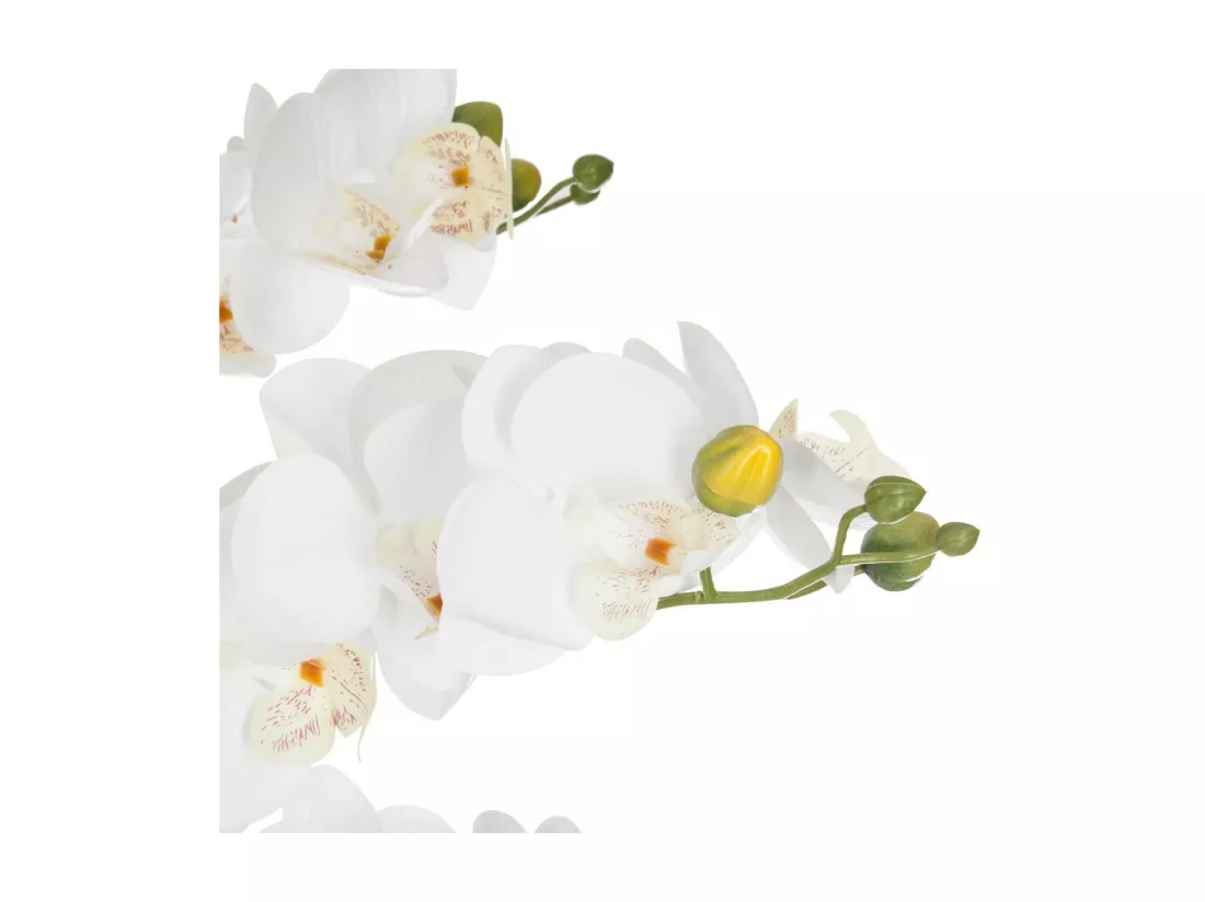 Plante artificielle Orchidée dans Pot en céramique blanche H 62 cm