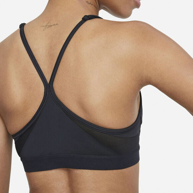 Nike Indy V-neck light support sports bh Sort