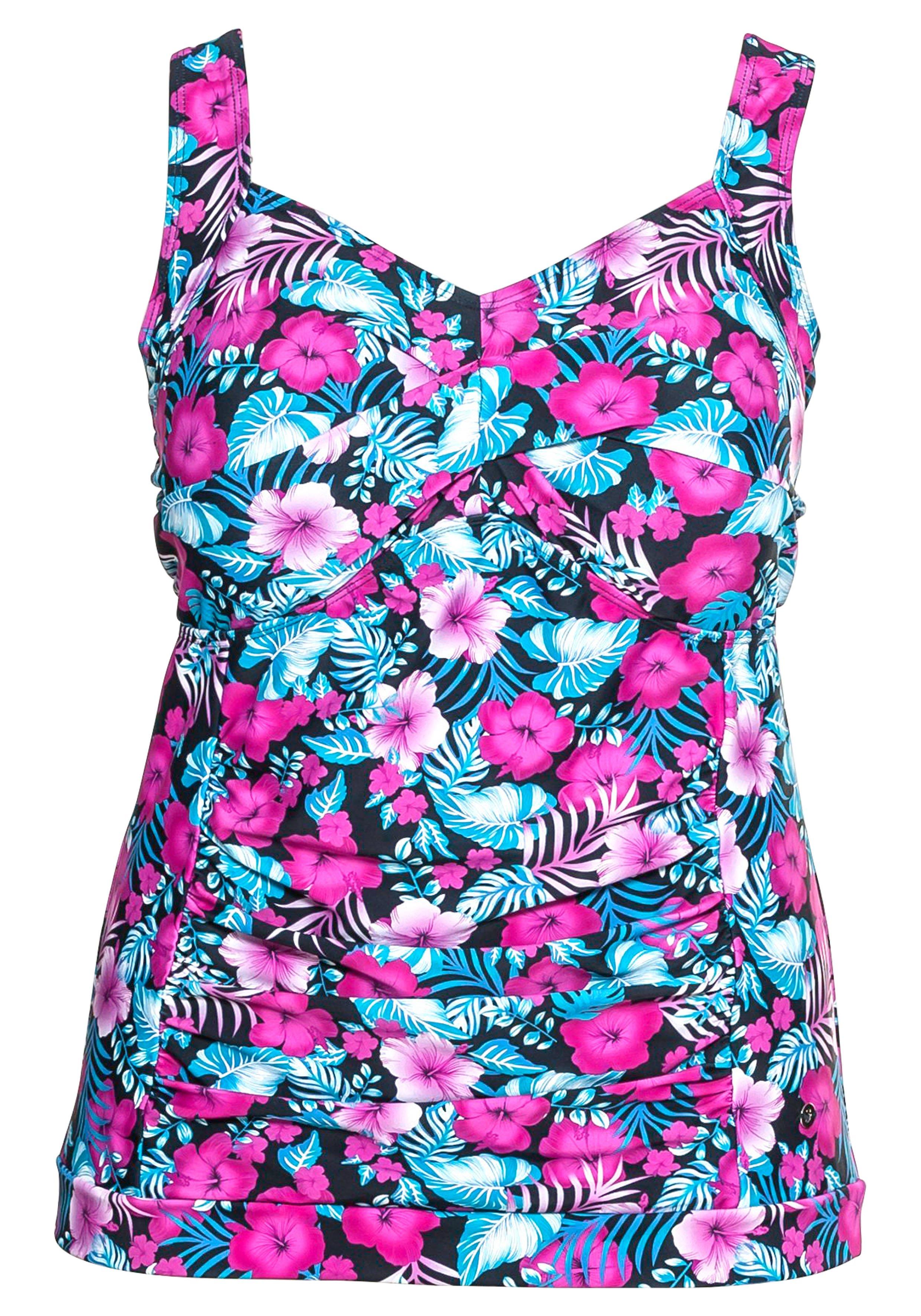 Tankini-Top mit Shaping-Einsatz, wattierte Cups