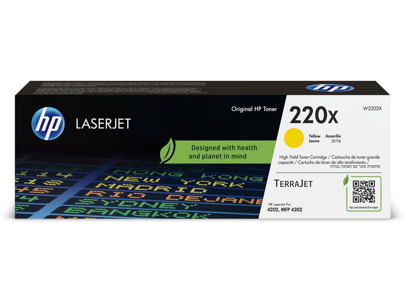 HP Toner Nr. 220X (W2202X) Yellow Druckerpatrone, Gelb