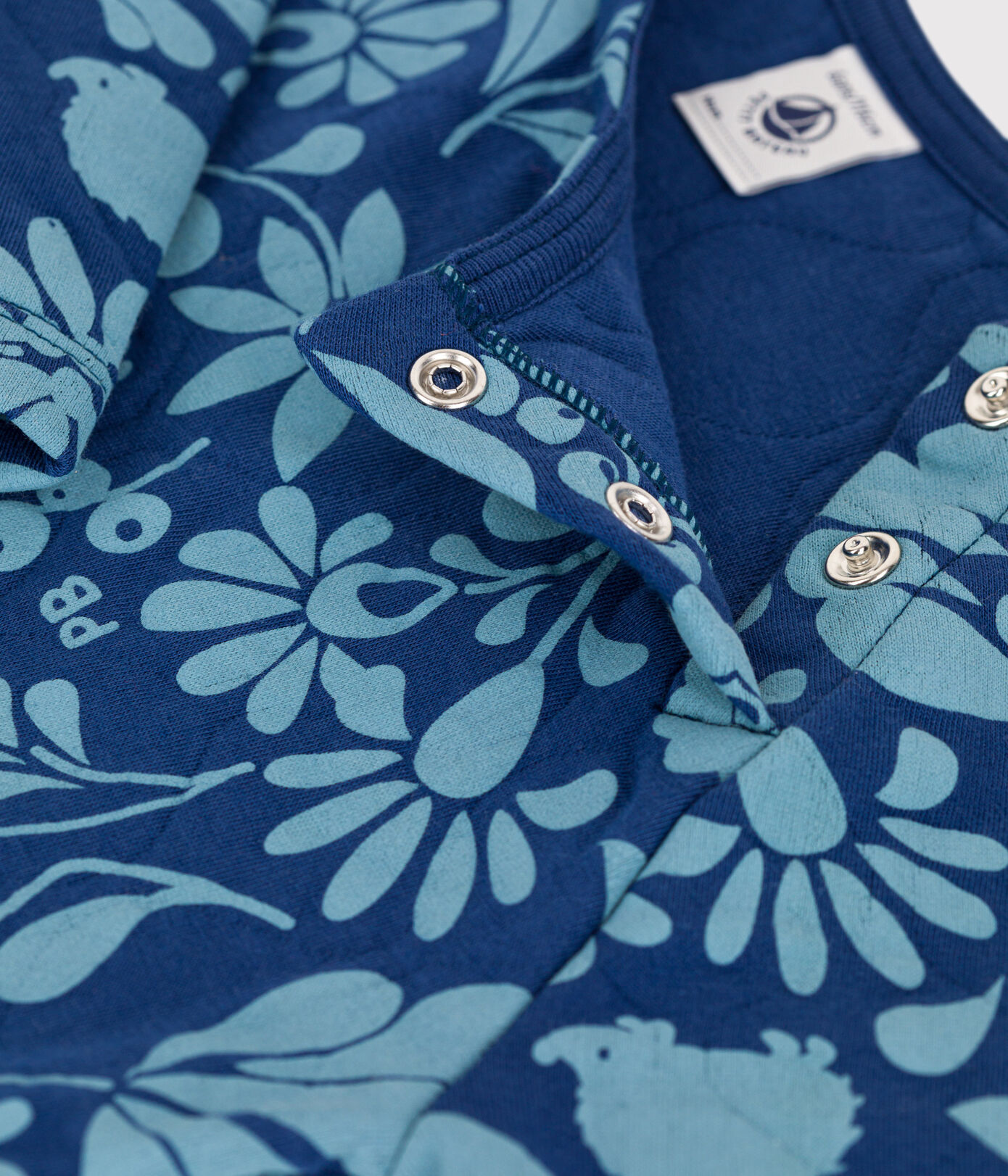 Robe fleurie manches longues en tubique enfant fille