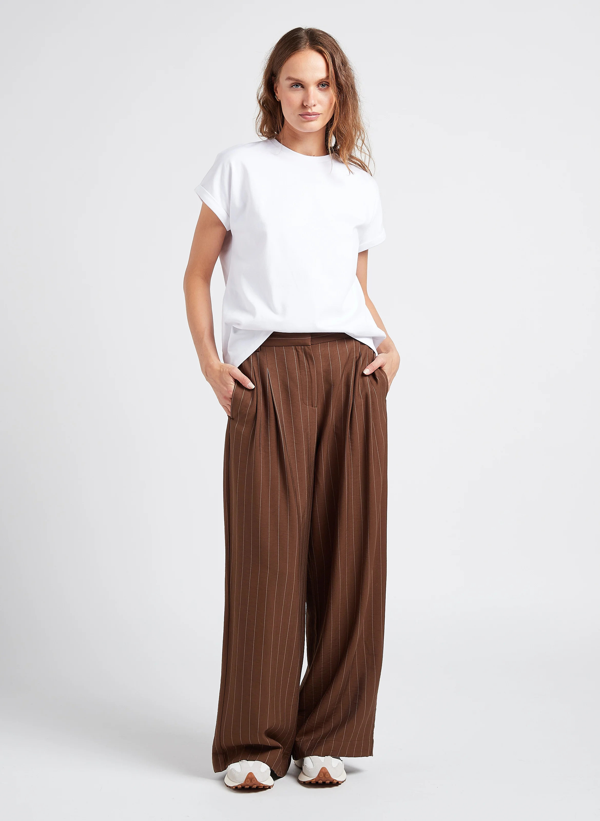 Tee-shirt col rond en coton bio | Blanc