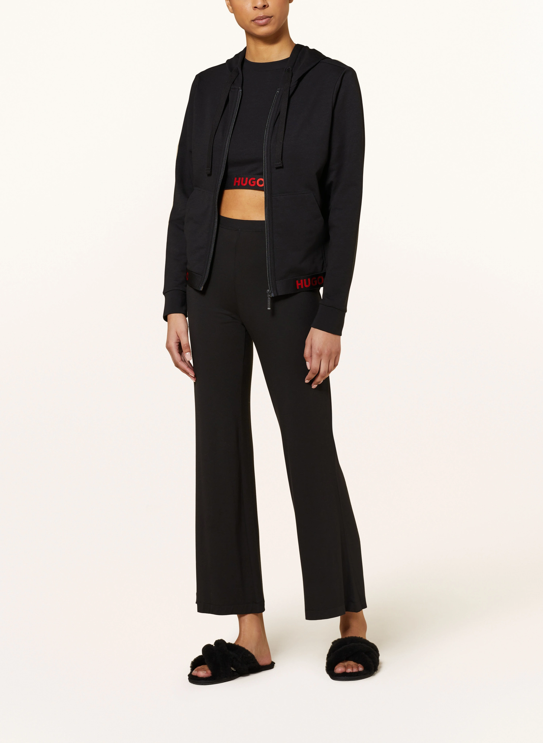HUGO Lounge-Sweatjacke SPORTY LOGO